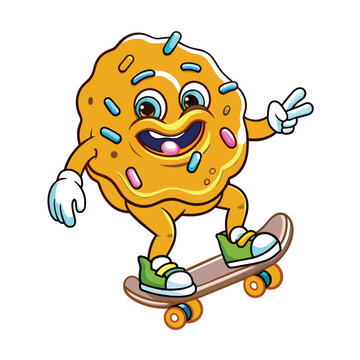 donut cartoon character