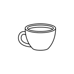 Coffee cup icon vector flat icon. vector illustration flat style