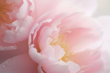 peony pink flower adorned with sparkling water droplets, creating a breathtaking sight of natures exquisite beauty