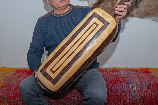 Guembri is a musical instrument typical of Moroccan culture. It is also known as Gimbri, Sintir or Hejhoujis.