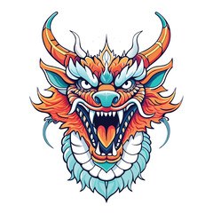 dragon head vector