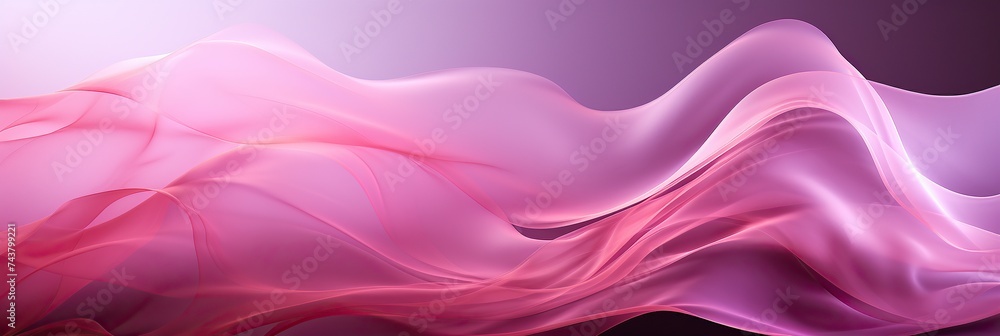 Aufkleber a mesmerizing pink and purple background featuring vibrant wavy lines that gently twist and flow in 