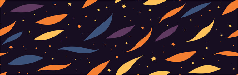 Obraz na płótnie Canvas Space Background, Wallpaper, Pattern, Abstrack Vector. Vector space background . This is Space and star and Vector picture. Endless night sky with hand drawn zodiac signs. Seamless.