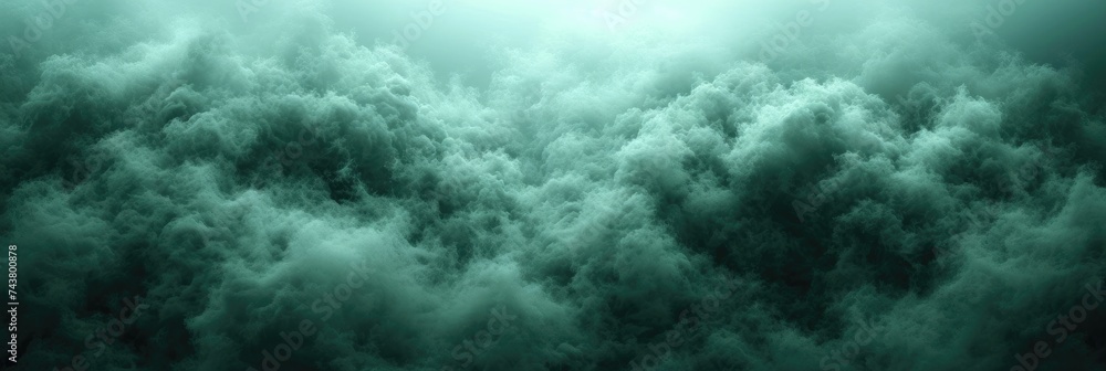 Poster a mesmerizing view of a vast expanse of clouds filling the sky, creating a striking and ethereal eff