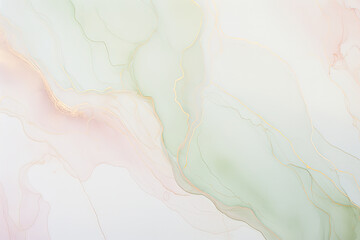 luxurious textures of a pink and green marble surface, highlighting the harmonious blend of colors and organic swirls