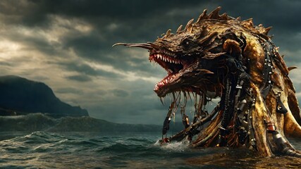 Sea Monsters Background Very Cool