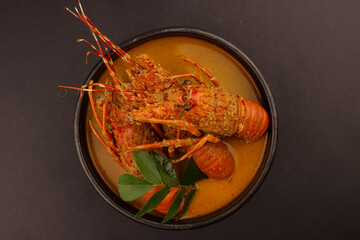 Coconut Curry Lobster in a Bowl.