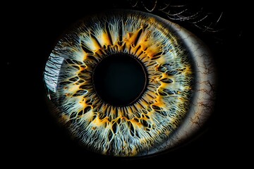 Close up iris eye