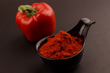 Ground Paprika or Paprika Powder in a Bowl.