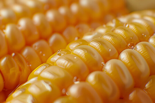 Close up detailed yellow vegetable pattern