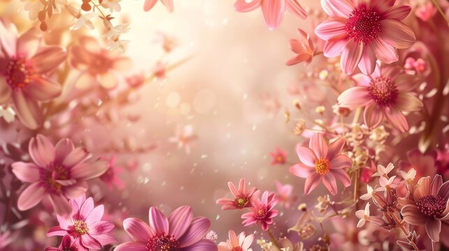 Floral Lay Background
