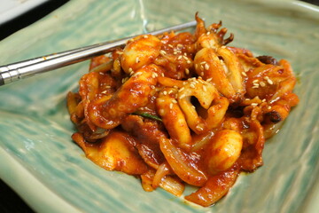 South korea spicy Stir fried Octopus