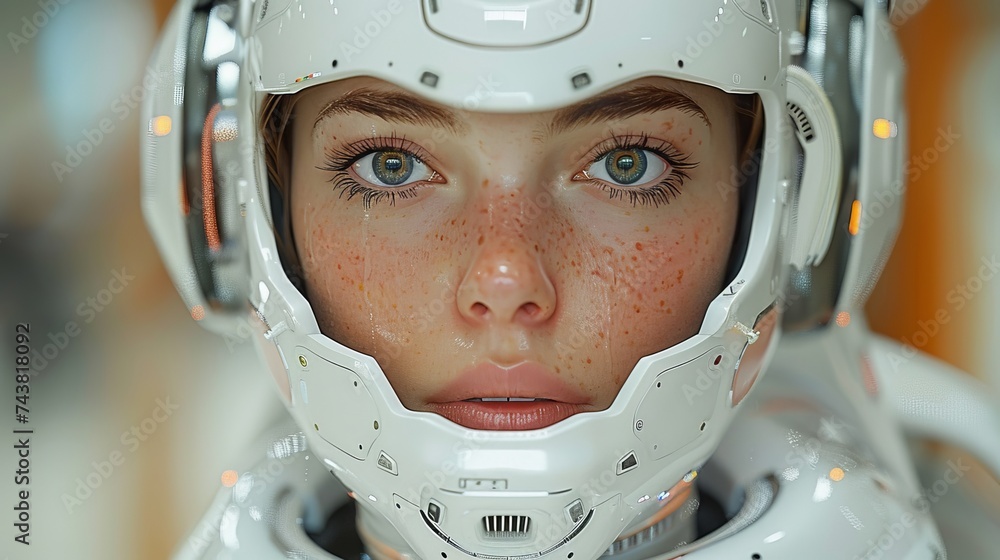 Poster Artificial Intelligence (AI) concept. Deep learning. GUI (Graphical User Interface).