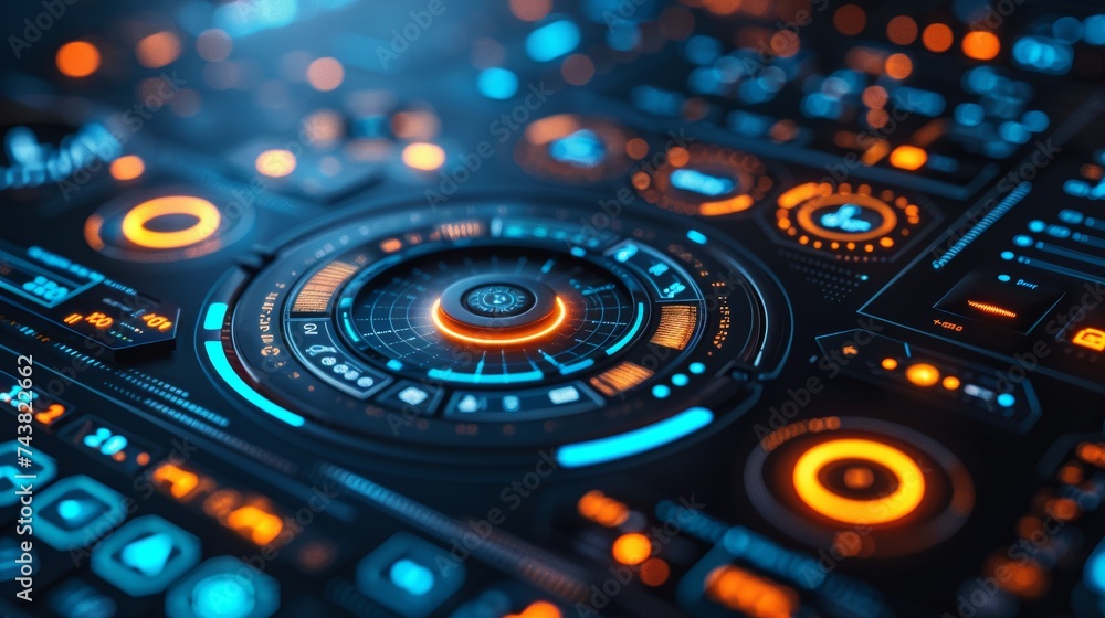 Fototapete concept of gui (graphical user interface).