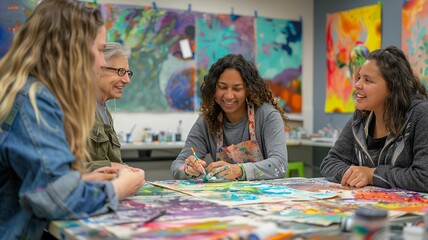 Art Therapy Session: Creativity and Connection

