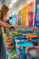 Fototapeta premium Art Therapy Session: Creativity and Connection