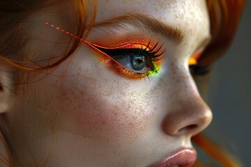 Stunning Eye-Catching Colorful Eye Makeup

