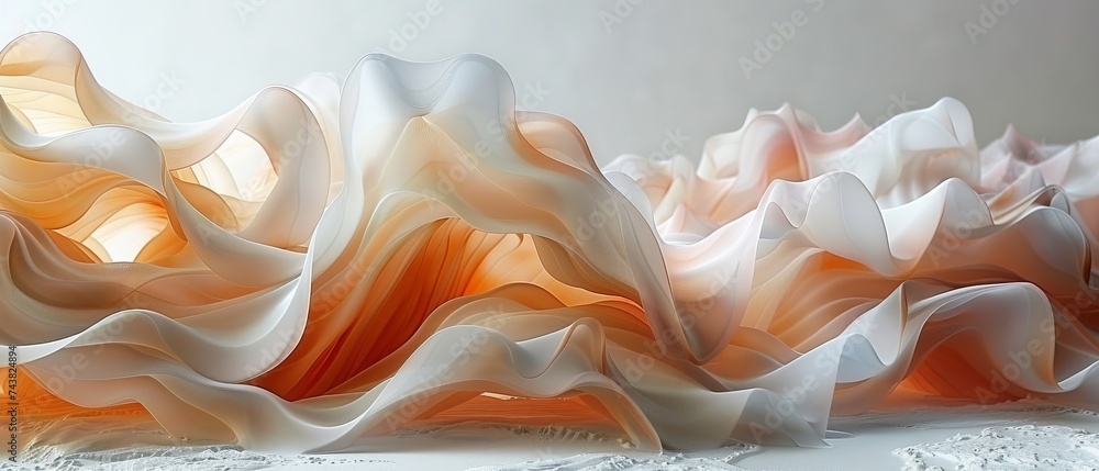 Poster White background with abstract design element