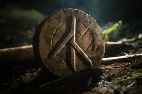 The Algiz Rune Stone - Generative AI