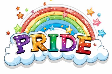 Fototapeta premium LGBTQ Pride equality. Rainbow allosexual colorful team solidarity diversity Flag. Gradient motley colored sensitive LGBT rights parade festival rhythm diverse gender illustration