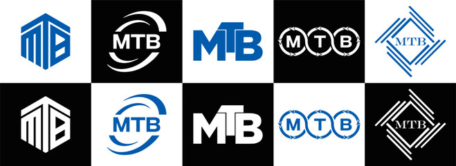 MTB logo. M T B design. White MTB letter. MTB, M T B letter logo design. Initial letter MTB linked circle uppercase monogram logo. M T B letter logo vector design. top logo, Most Recent, Featured,