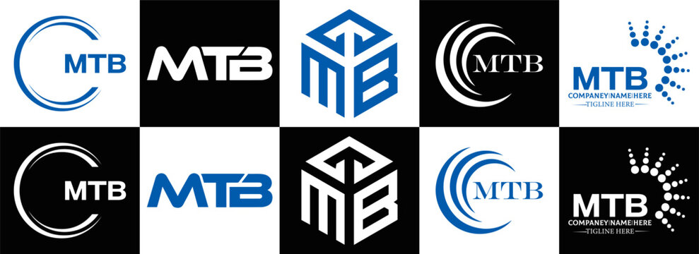 MTB logo. M T B design. White MTB letter. MTB, M T B letter logo design. Initial letter MTB linked circle uppercase monogram logo. M T B letter logo vector design. top logo, Most Recent, Featured,