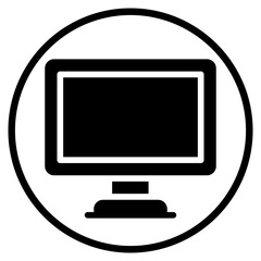 computer glyph icon