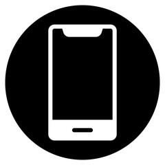 smartphone glyph icon