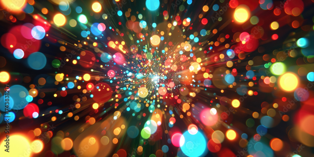 Poster vibrant display of lights, perfect for adding warmth to any design project