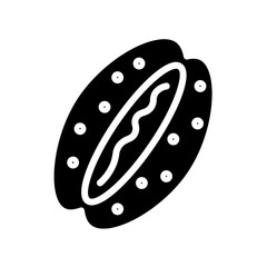 Food Hotdog Restaurant Glyph Icon