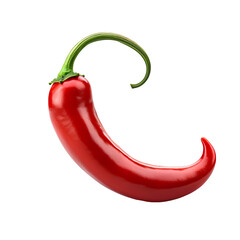Hot pepper isolated, transparent background white background no background