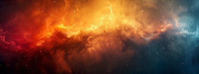 Naklejka premium Galaxy universe background with noise. Cosmic abstract nebula. AI generate