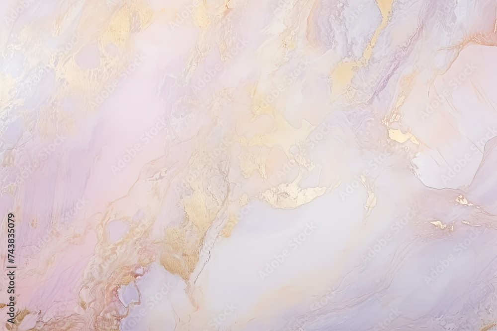 Aufkleber intricate patterns and vibrant colors of a wall made of pink and yellow marbles, creating a visually striking and artistic display