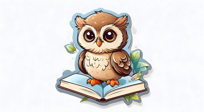 owl with book