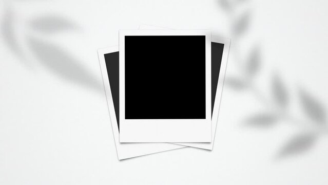 Retro Instant Photo Frame Pile On Alpha