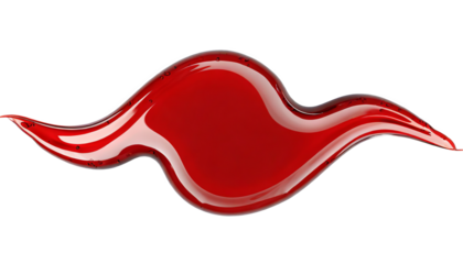 A blood spatter. A blood flowing down. Bloody pattern. Concepts of blood can be used in design