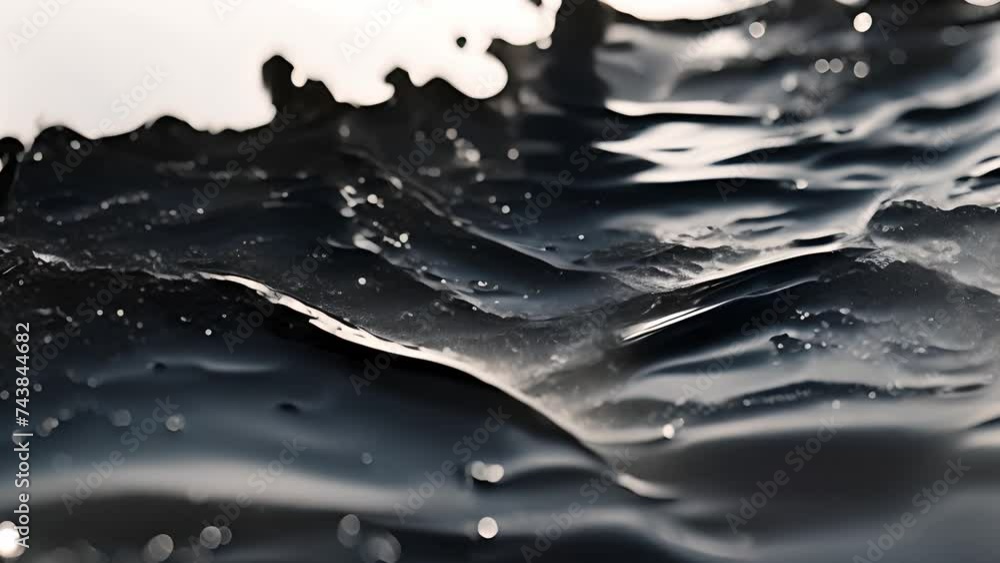 Poster dynamic ink movement creates mesmerizing patterns.
