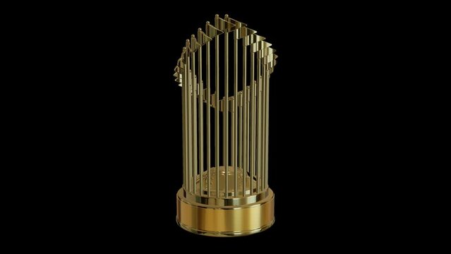 Commissioner's Trophy spin animation transparent mov file