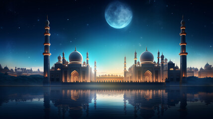 Background for ramadhan eid al fitr events - Powered by Adobe