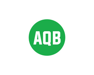 AQB Logo design vector template