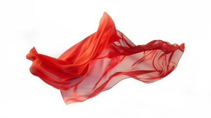 Cloth, Silk fabric, transparent fabric flying wave background fashion satin motion drapery scarf flying chiffon veil isolated on transparent white background