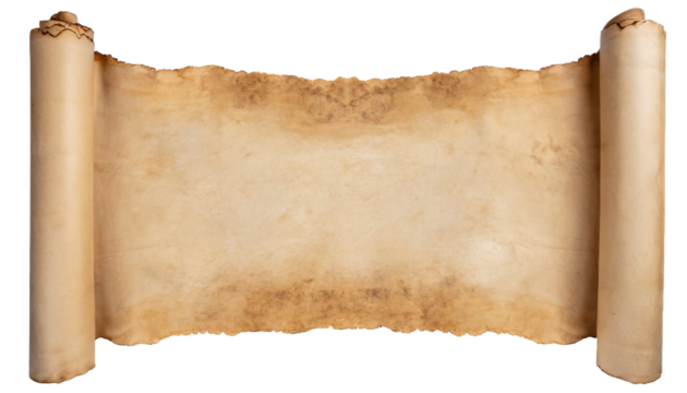 Horizontal Old Scroll paper. 