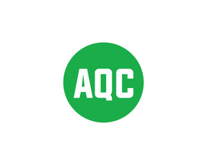 AQC logo design vector template