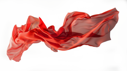 Cloth, Silk fabric, transparent fabric flying wave background fashion satin motion drapery scarf flying chiffon veil isolated on transparent white background