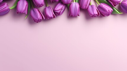 the concept of mother's day and women's day with flowers. copy space. AI Generative