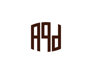 AQD logo design vector template