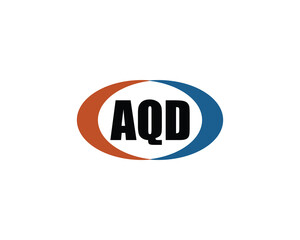 AQD logo design vector template