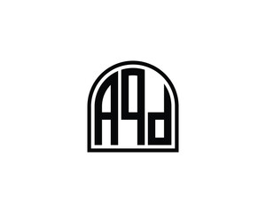 Fototapeta premium AQD logo design vector template