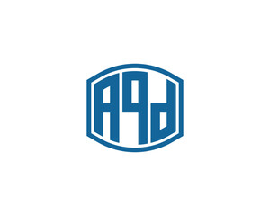 AQD logo design vector template