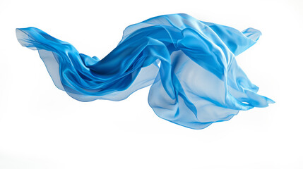 Cloth, Silk fabric, transparent fabric flying wave background fashion satin motion drapery scarf flying chiffon veil isolated on transparent white background